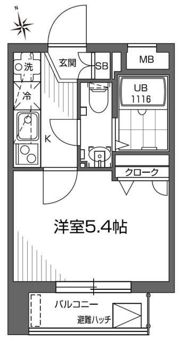 グランアセット早稲田の間取り画像