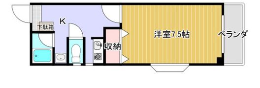 ヴィラージュオガワの間取り画像