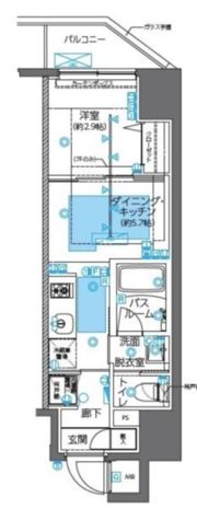 ZOOM神田の間取り画像