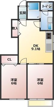 メイプルエステートの間取り画像