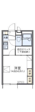 レオパレスグリーンハイツの間取り画像