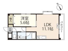 コンフォール空港通りの間取り画像
