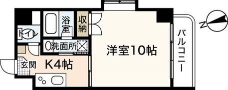 アンソレイユ舟入南の間取り画像