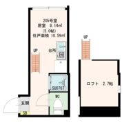 カシミール学芸大前の間取り画像