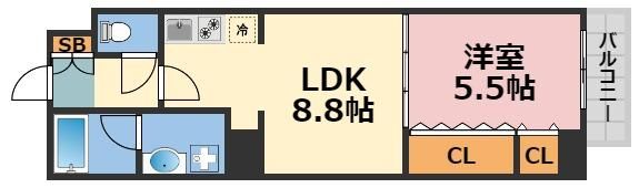 CIFI大阪天満の間取り画像