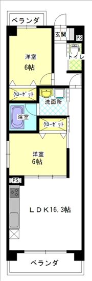 レージュ東海の間取り画像