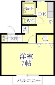 クレアコートAの間取り画像