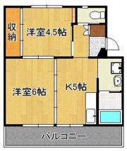 ビレッジハウス直方 4号棟の間取り画像