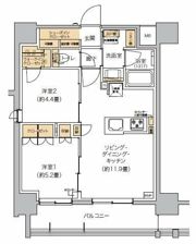 リビオメゾン芝浦の間取り画像