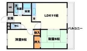 サンハイツ新芦屋の間取り画像