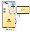 ハイツレインボーの間取り画像