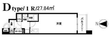 アムズメイプル扇町の間取り画像