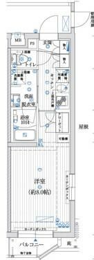 B CITY APARTMENT TOKYO SOUTHの間取り画像