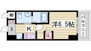 エステムコート神戸ハーバーランド前Ⅴアクアの間取り画像