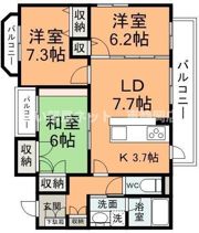 パティオコートの間取り画像