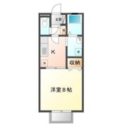 ウェルヴィラ東福山Bの間取り画像