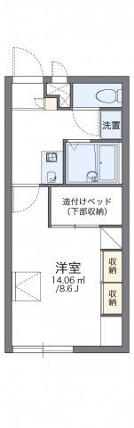 レオパレス花葉Bの間取り画像
