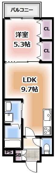 クリエオーレ角田の間取り画像
