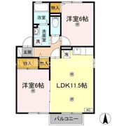 サンライズ21th B棟の間取り画像