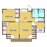 原口貸家 C棟の間取り画像