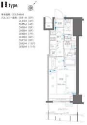 ZOOM横浜関内の間取り画像