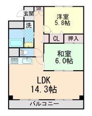 フォーラムノリタケ 2番館の間取り画像