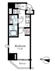プレスタイル入谷Ⅱの間取り画像