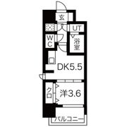レジュールアッシュウエストレジスの間取り画像