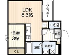 REGALEST宇品神田1の間取り画像