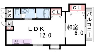 グランディア六甲将軍通の間取り画像