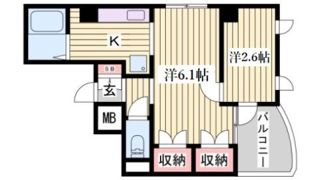 プリオーレ神戸Ⅱの間取り画像