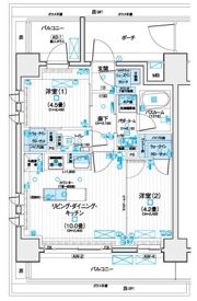 デュオステージ海老名Ⅱの間取り画像