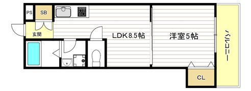 ロータス四条畷の間取り画像
