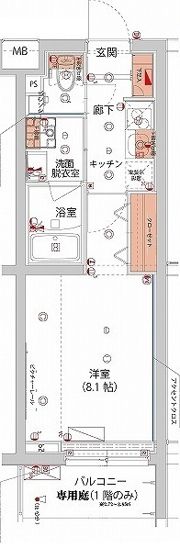 ハーモニーレジデンス新宿 THE NORTHの間取り画像
