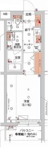 ハーモニーレジデンス新宿 THE NORTHの間取り画像