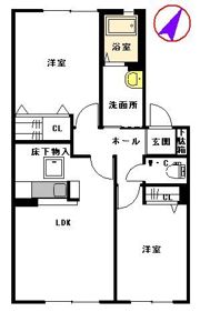 サンクレール Aの間取り画像