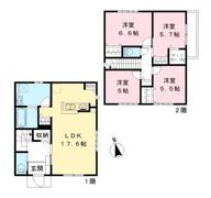 オークヒルズ E棟の間取り画像