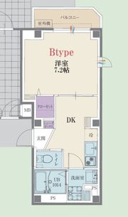 b’CASA横浜セントラルの間取り画像