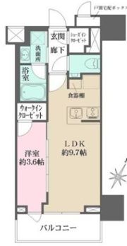 ザ・パークワンズ日本橋人形町の間取り画像