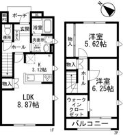 ラべルヴィ聖蹟の間取り画像