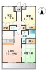 サニーハイツ鬼無の間取り画像