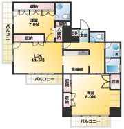 グランドオークの間取り画像