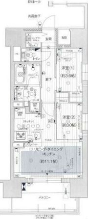 プレサンスロジェ千種内山の間取り画像
