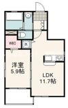CREST鷹匠の間取り画像