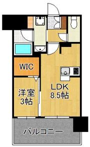 グランフォーレ小倉シティタワーの間取り画像