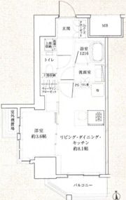 ザ・パークハビオ同心プレイスの間取り画像