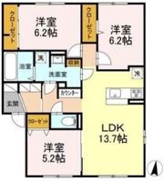 ORKA Village Bの間取り画像