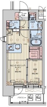 レオンヴァリエ長堀通の間取り画像