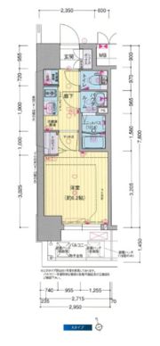 プレサンス大国町ブライスの間取り画像