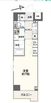 ルーブル大島弐番館の間取り画像